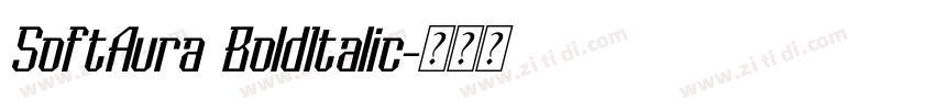 SoftAura BoldItalic字体转换